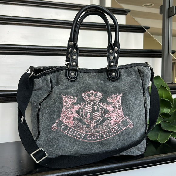 Juicy couture vintage Y2K tote, Crossbody handbag purse collectors - Picture 4 of 15